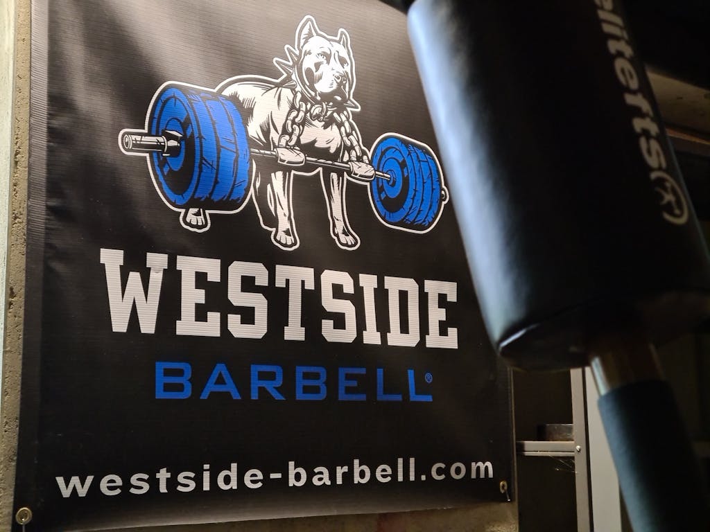 WSBB Banners Blue HQ Banner Westside Barbell