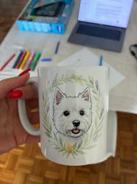Mug "Dog with Leaf Crown"