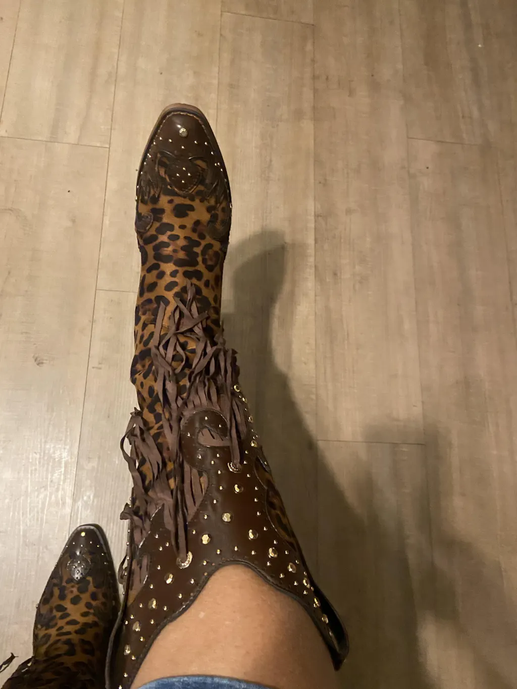 White Leopard Women's Boots main image 0