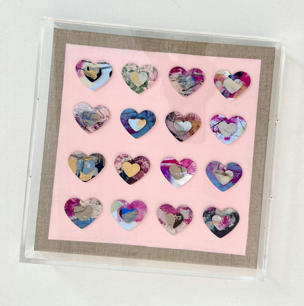 Modern UV-Grade Acrylic Shadowbox with Linen Canvas 2" Depth