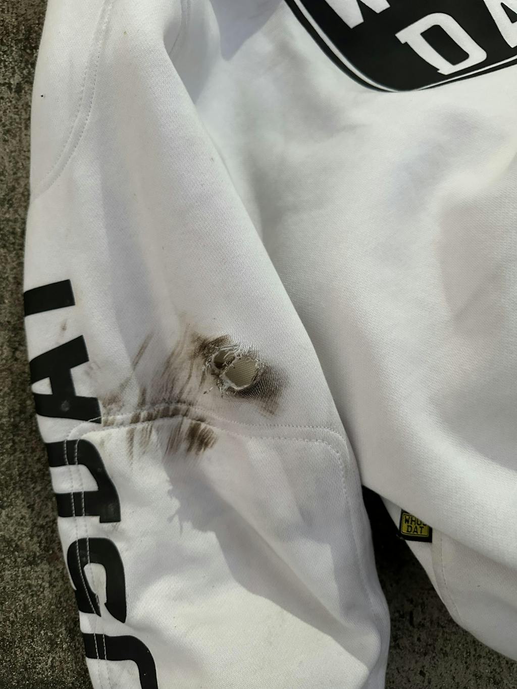 WH05DAT White Armoured Motorcycle Hoodie (Pullover)