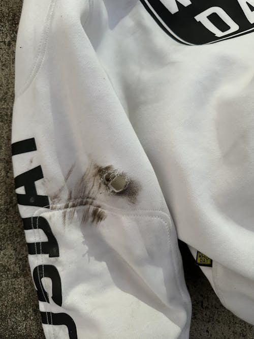 WH05DAT White Armoured Motorcycle Hoodie (Pullover)