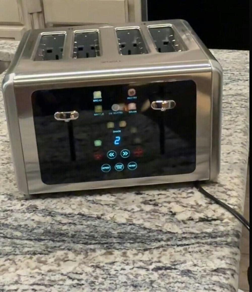 WhallPro® Touch Screen Toaster 2 & 4 Slice | Stainless Steel, Digital Timer, Sound | 6 Bread Types & Shades