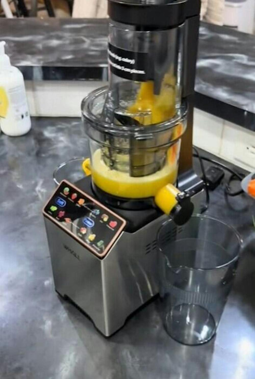 WhallPro® Cold Press Juicer Machine with Touchscreen, Slow Masticating Machines with 4.5" Extra Large Feed Chute, Reverse Function, Soft & Hard Models