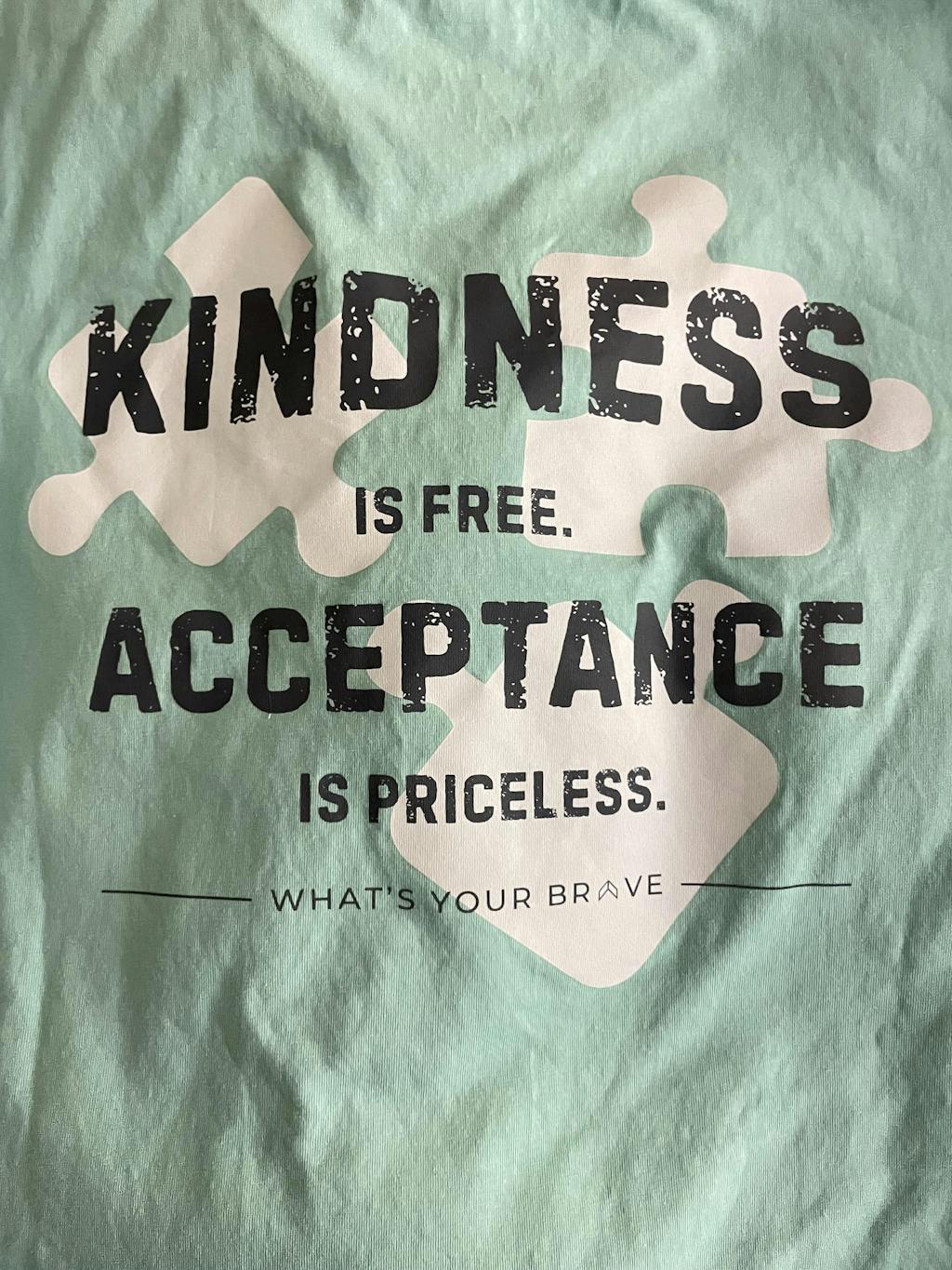 Adult BRAVE Kindness Acceptance Long Sleeve Tee