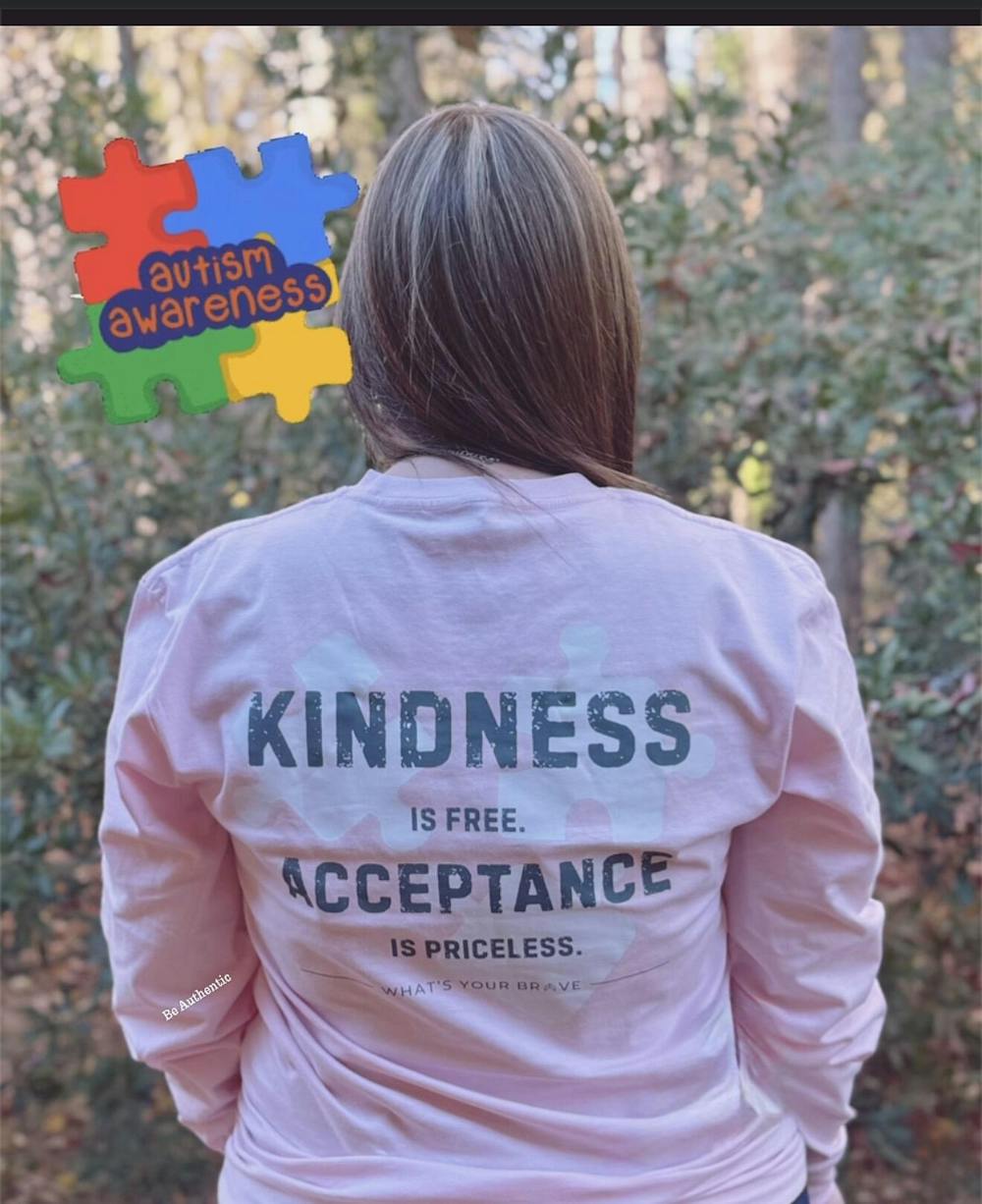 Adult BRAVE Kindness Acceptance Long Sleeve Tee