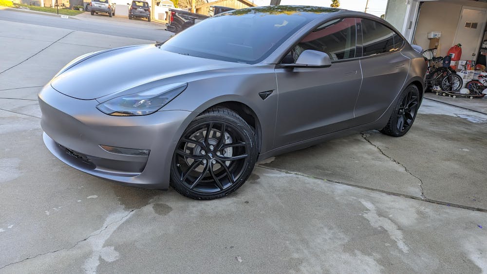 Tesla Model 3 with 20in TSW Watkins Wheels and Michelin Pi…