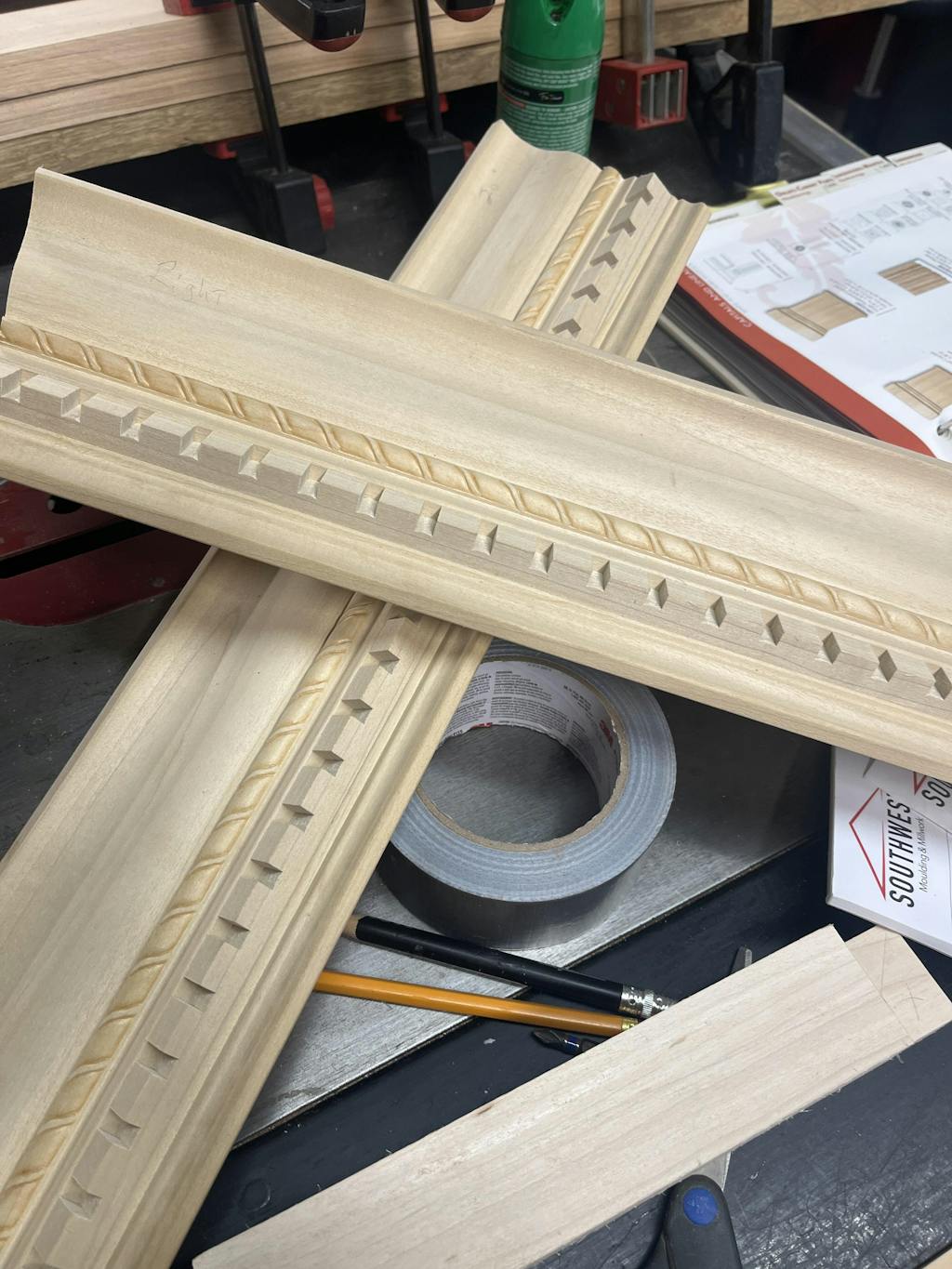 Ornamentally Embossed Mouldings —