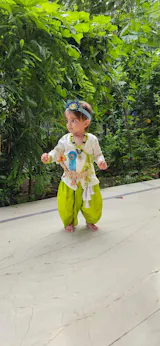 Pre Order: Mor Pankh Embroidered Off White Top And Green Dhoti