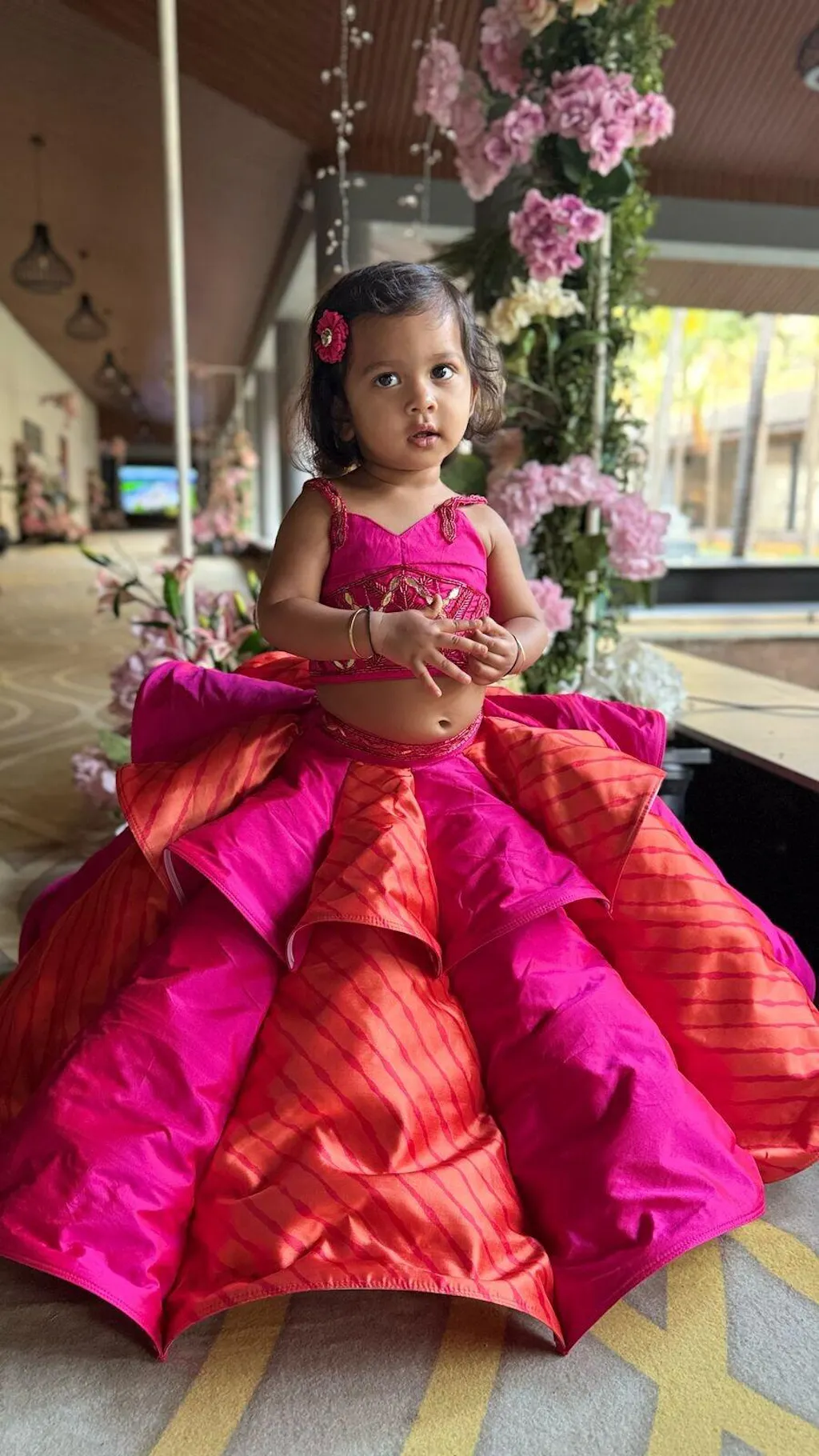 Pre Order: Leheriya Wire Luxe Lehenga