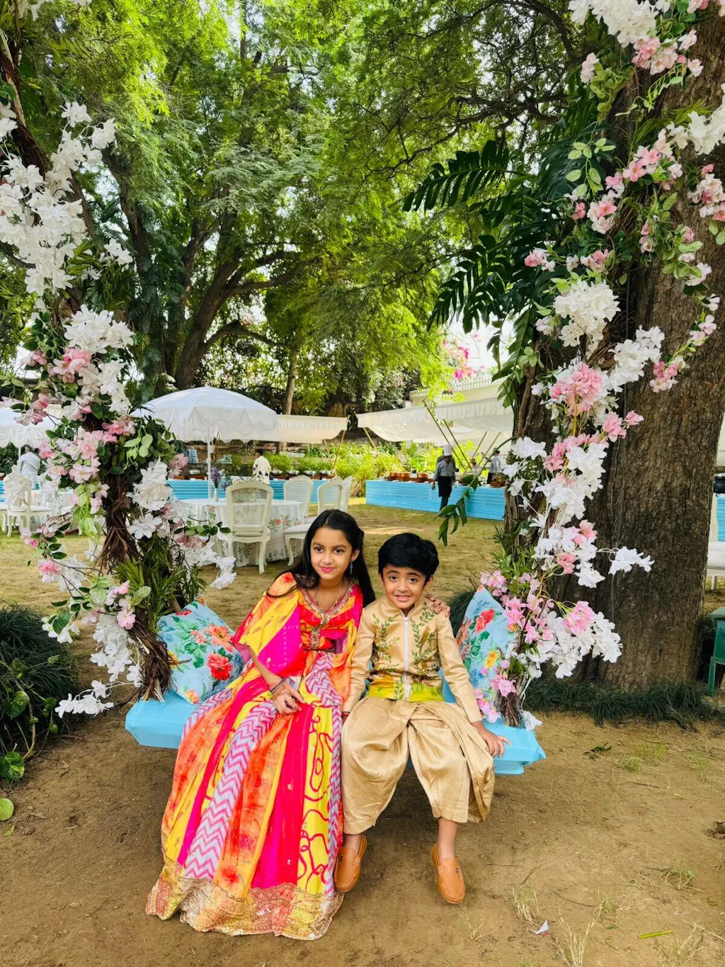 Pre Order: Birds Hand Painted Jacket And Dhoti