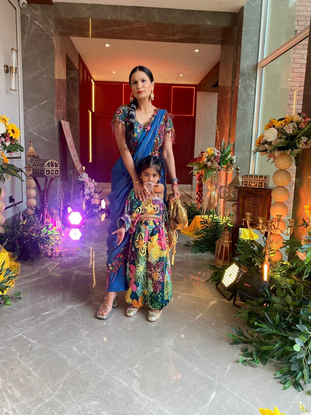 RTD Pre Order: One Shoulder Multicolour Top And Ballon Pant