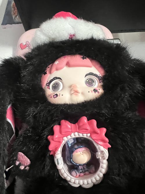 海外限定SKULLPANDA Plush Doll Cage-Uncage SKULLPANDA Plush Doll-Cage-Uncage