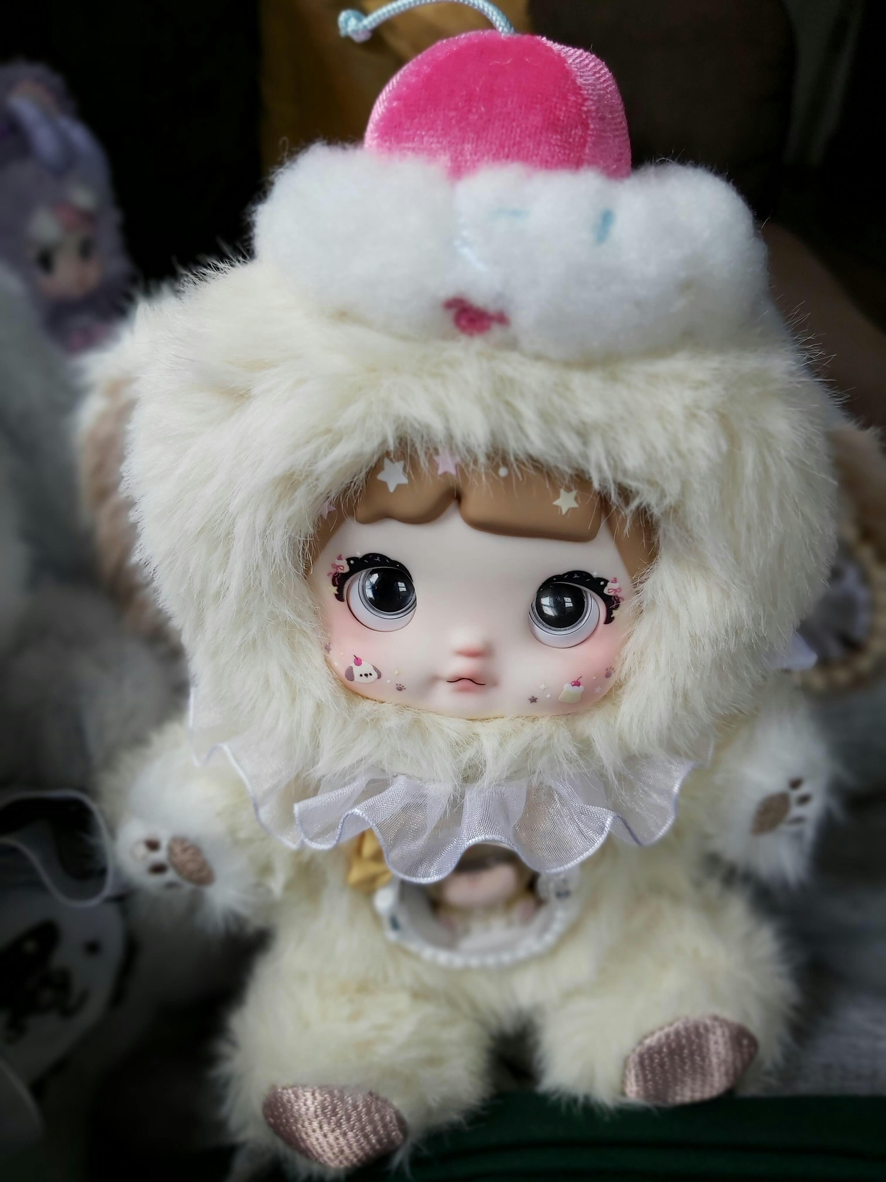 海外限定SKULLPANDA Plush Doll Cage-Uncage SKULLPANDA Plush Doll-Cage-Uncage