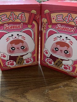 Samuel Lucky Cat Series Plush Pendant, Blind Box