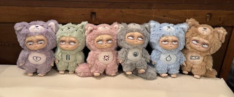 Sleepless Grumpipi Series Plush, Blind Box