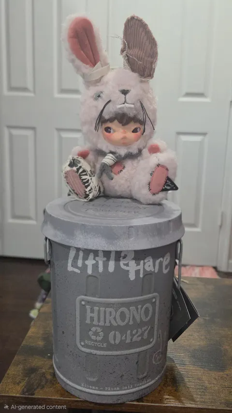 POP MART Hirono Little Hare Plush Doll Pendant