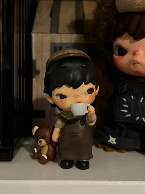 POP MART Hirono Coffee Series Figure Hanging Card