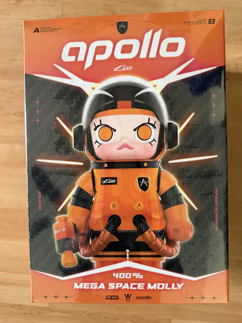 POP MART MEGA SPACE MOLLY 400% And 1000% APOLLO Series Figure Blind Box
