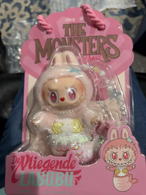 POP MART THE MONSTERS De Vliegende Labubu Series Mermaid Mokoko Hanging Card, POP LAND Exclusive