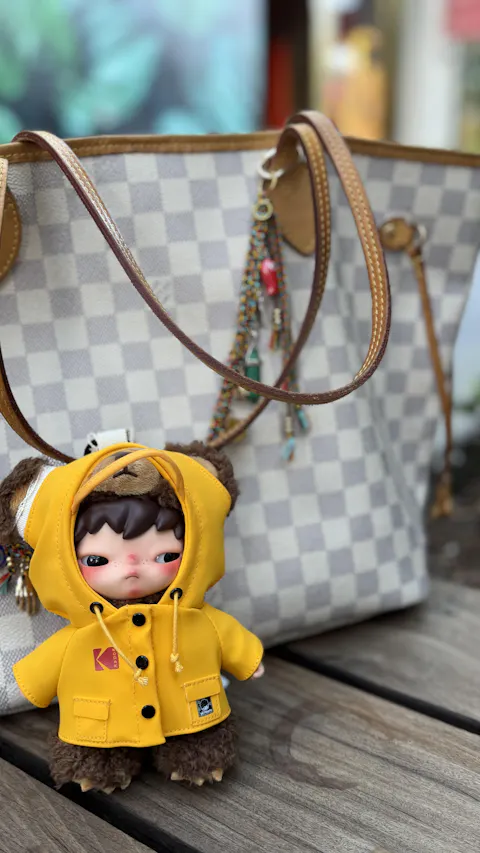 POP MART Hirono × Kodak Little Bear Vinyl Plush Pendant, Korea Exclusive (PRE-ORDER)