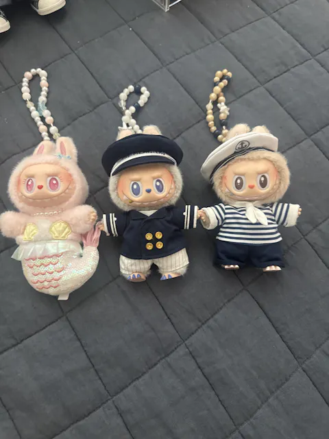 POP MART The Monsters De Vliegende LABUBU Series Sailor Vinyl Plush Hanging Card, POP LAND Exclusive