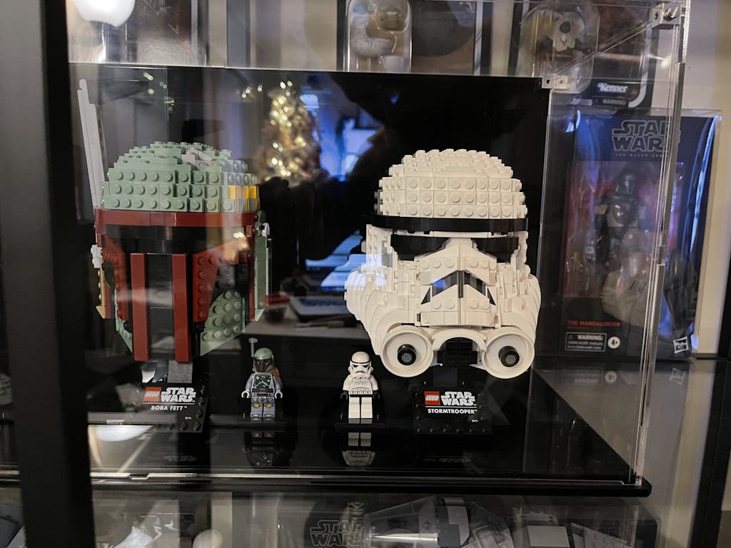 Display case for three LEGO® Helmets — Wicked Brick