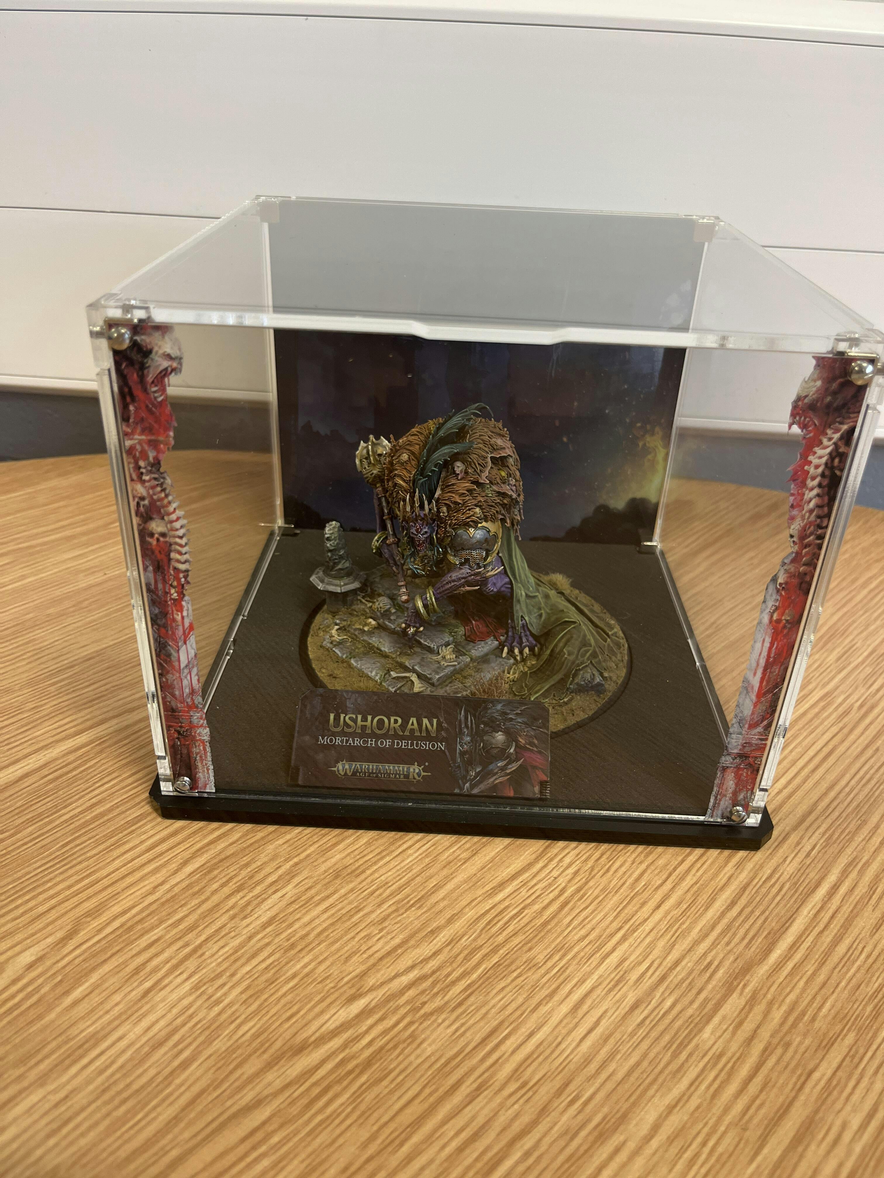 Display Case for Warhammer Age of Sigmar Ushoran, Mortarch of