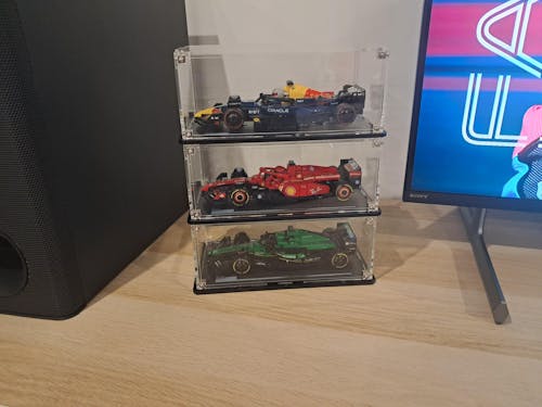 Wall Mountable Display Case for LEGO® Speed Champions: Formula 1 Range
