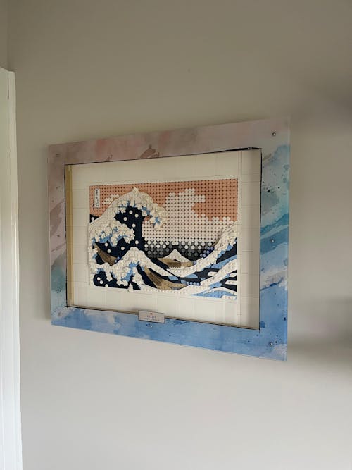 Wall Mounted Display Case for LEGO® Art: Hokusai - The Great Wave (31208)
