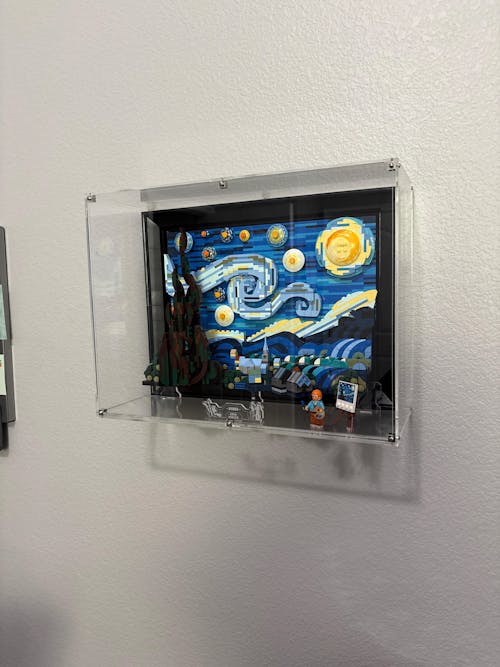 Wall Mounted Display Case for LEGO® Ideas: The Starry Night (21333)
