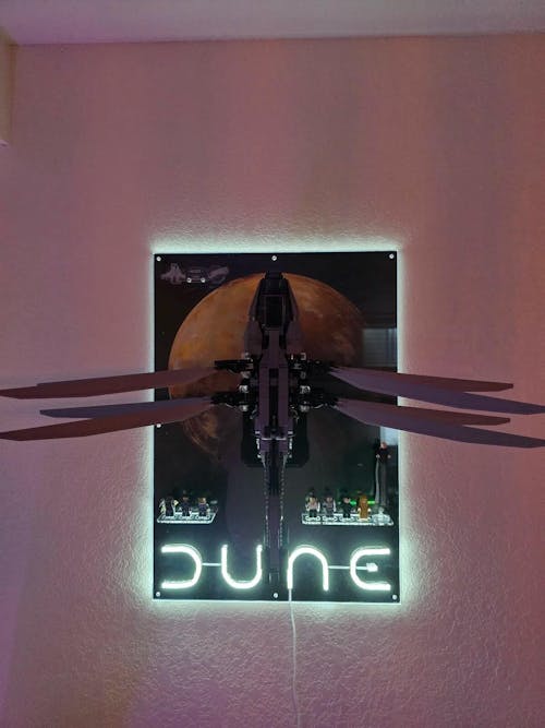 Wall mounted Display for LEGO® Icons Dune Atreides Royal Ornithopter (10327)