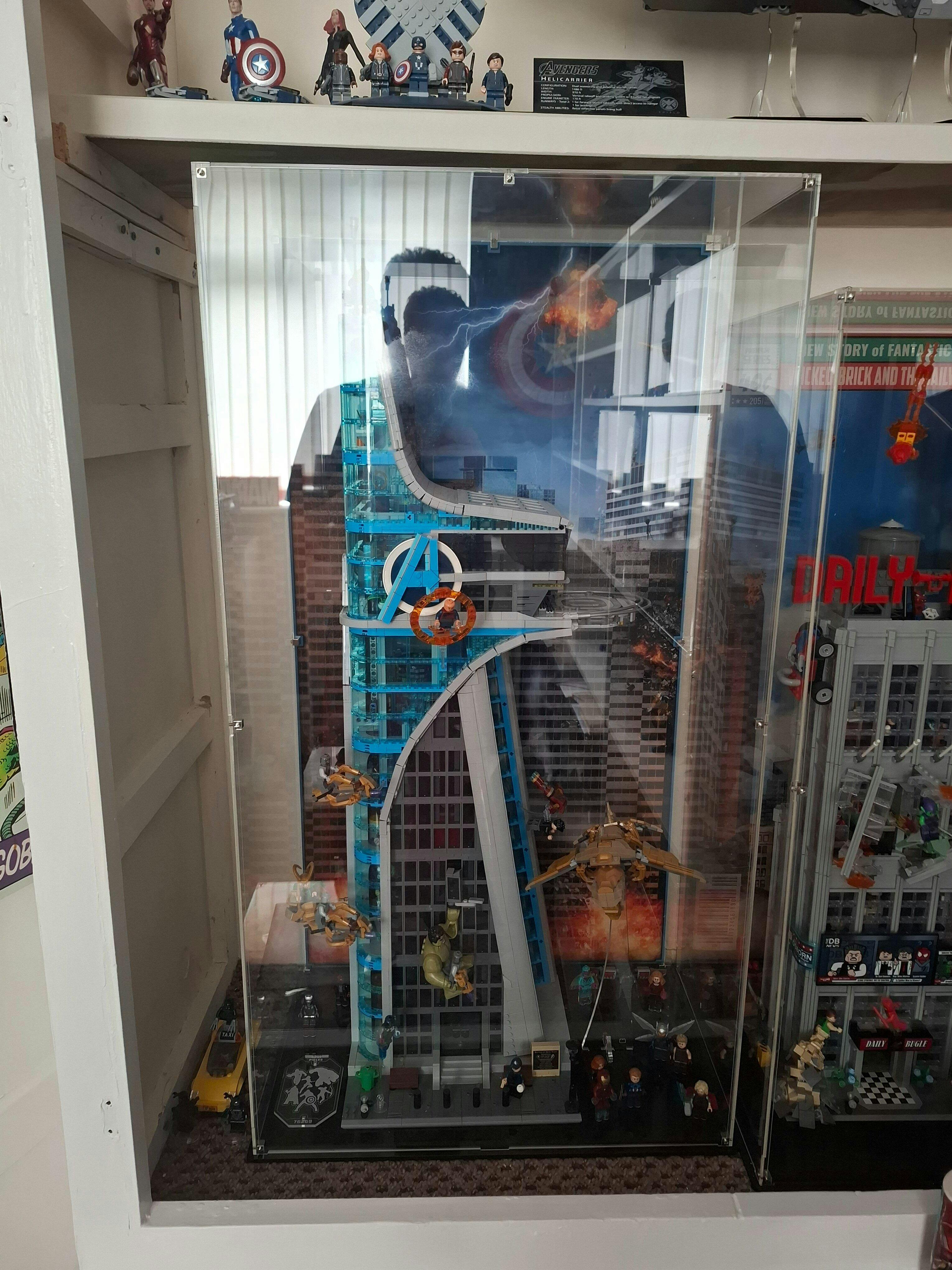 Display Case for LEGO Marvel Avengers Tower 76269 — Wicked Brick
