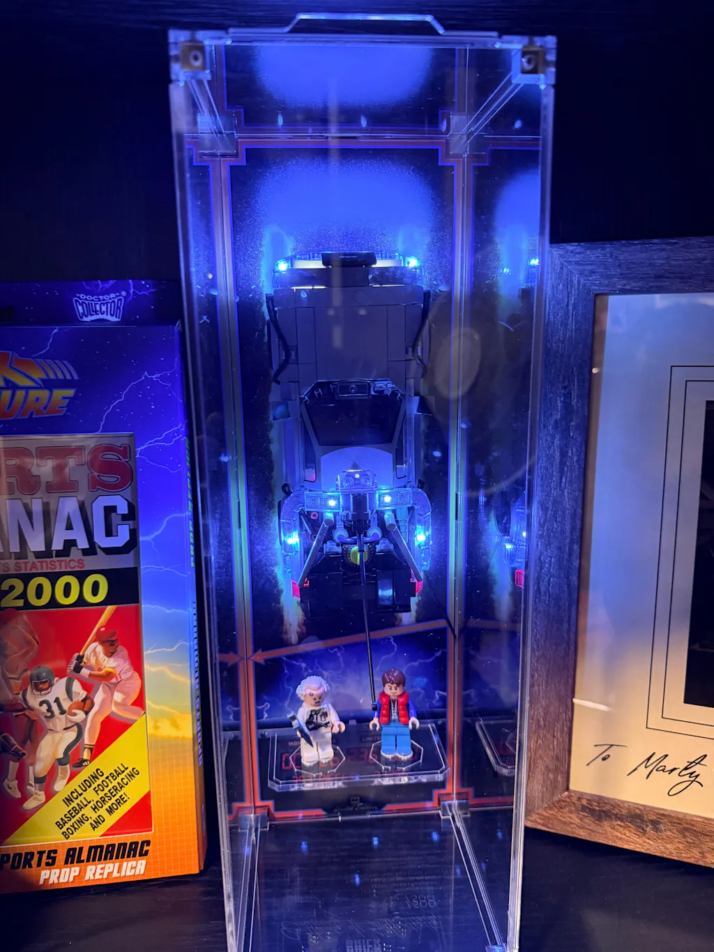 Limited Edition Wall Mounted Display Case for LEGO® Speed Champions: Time Machine from Back to the Future (77256)