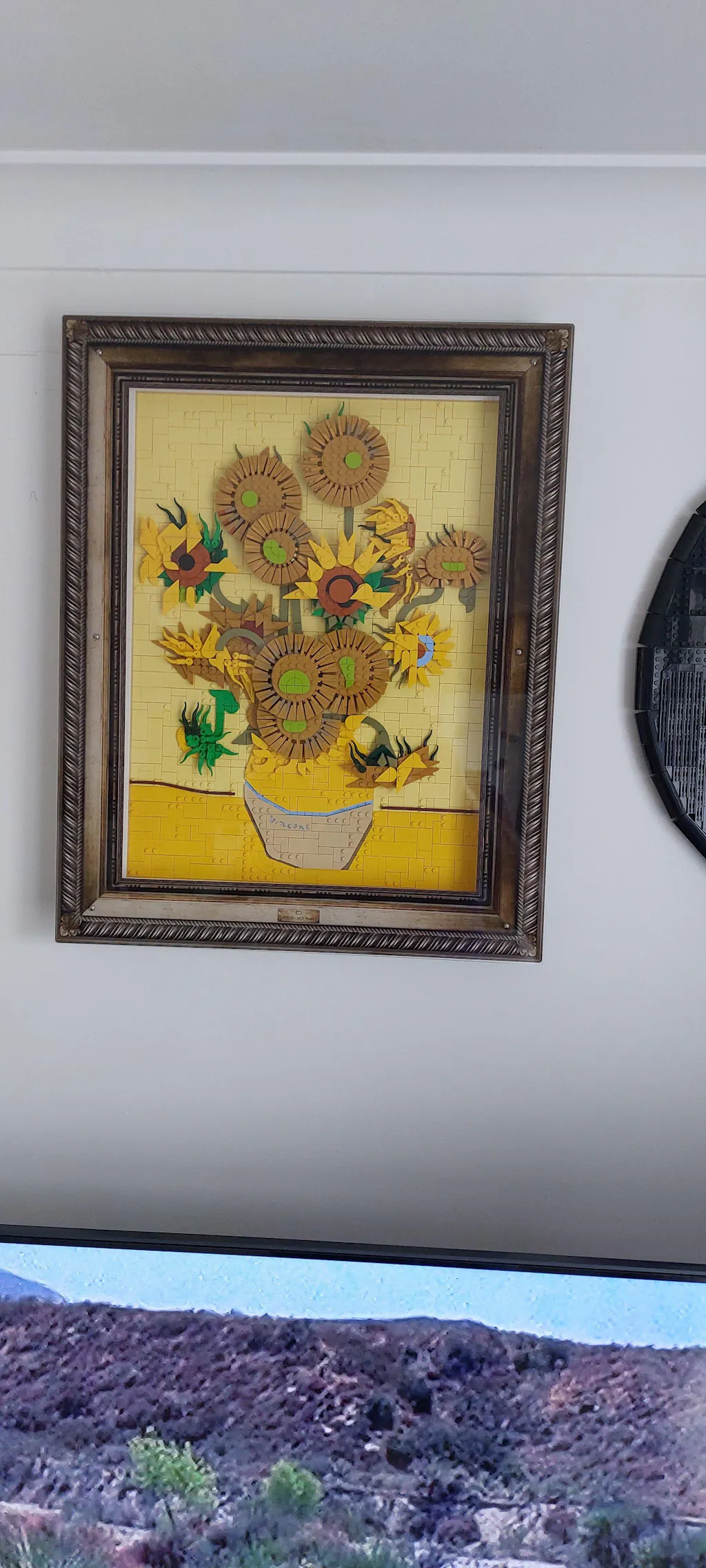 Wall Mounted Display Case for LEGO® Art: Vincent van Gogh - Sunflowers (31215)