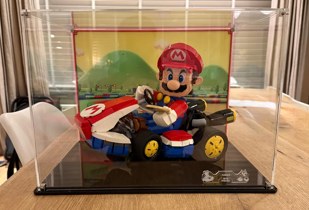 Display Case for LEGO® Mario Kart™ Mario & Standard Kart (72037)
