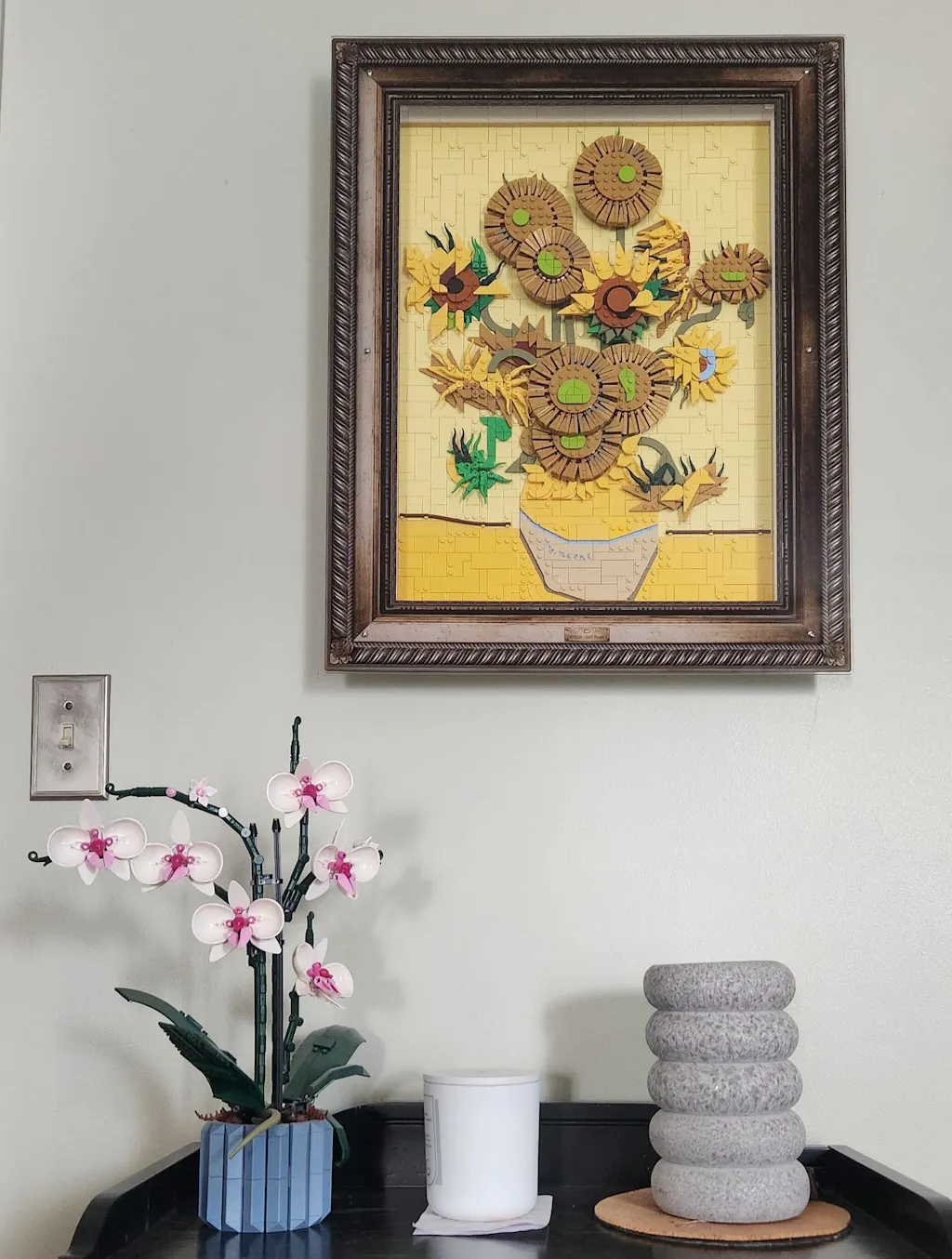 Wall Mounted Display Case for LEGO® Art: Vincent van Gogh - Sunflowers (31215)