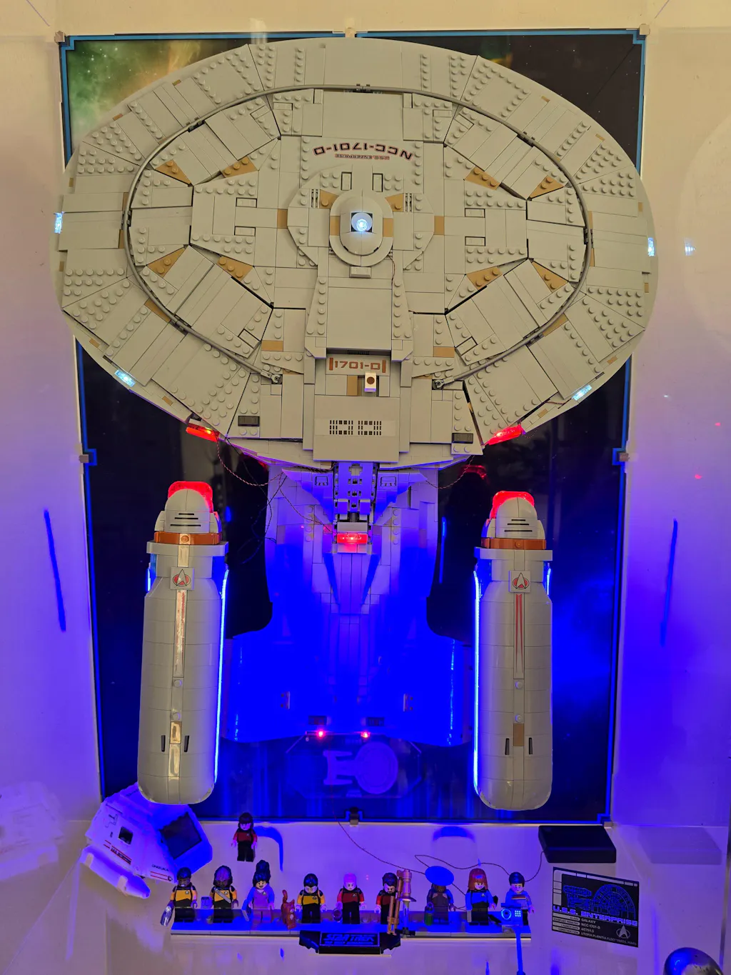 Wall Mounted Display for LEGO® Star Trek: U.S.S. Enterprise NCC-1701-D™ (10356)