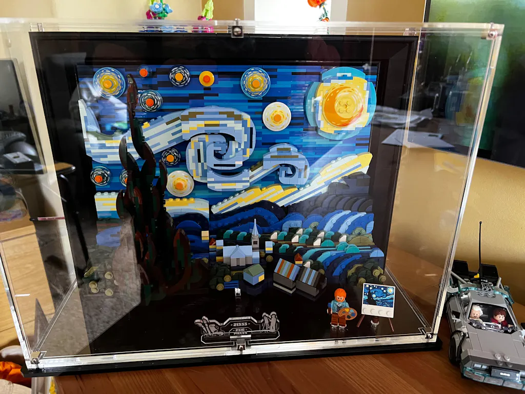 Wall Mounted Display Case for LEGO® Ideas: The Starry Night (21333)