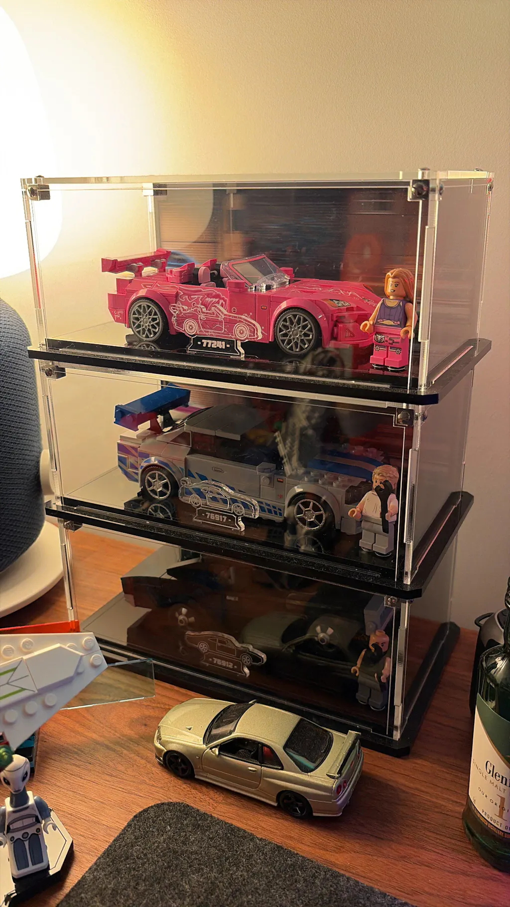 Display Case for LEGO® Speed Champions Fast & Furious 1970 Dodge Charger R/T (76912)