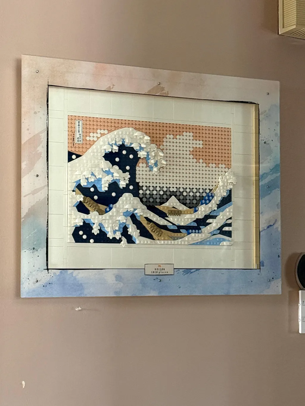 Wall Mounted Display Case for LEGO® Art: Hokusai - The Great Wave (31208)