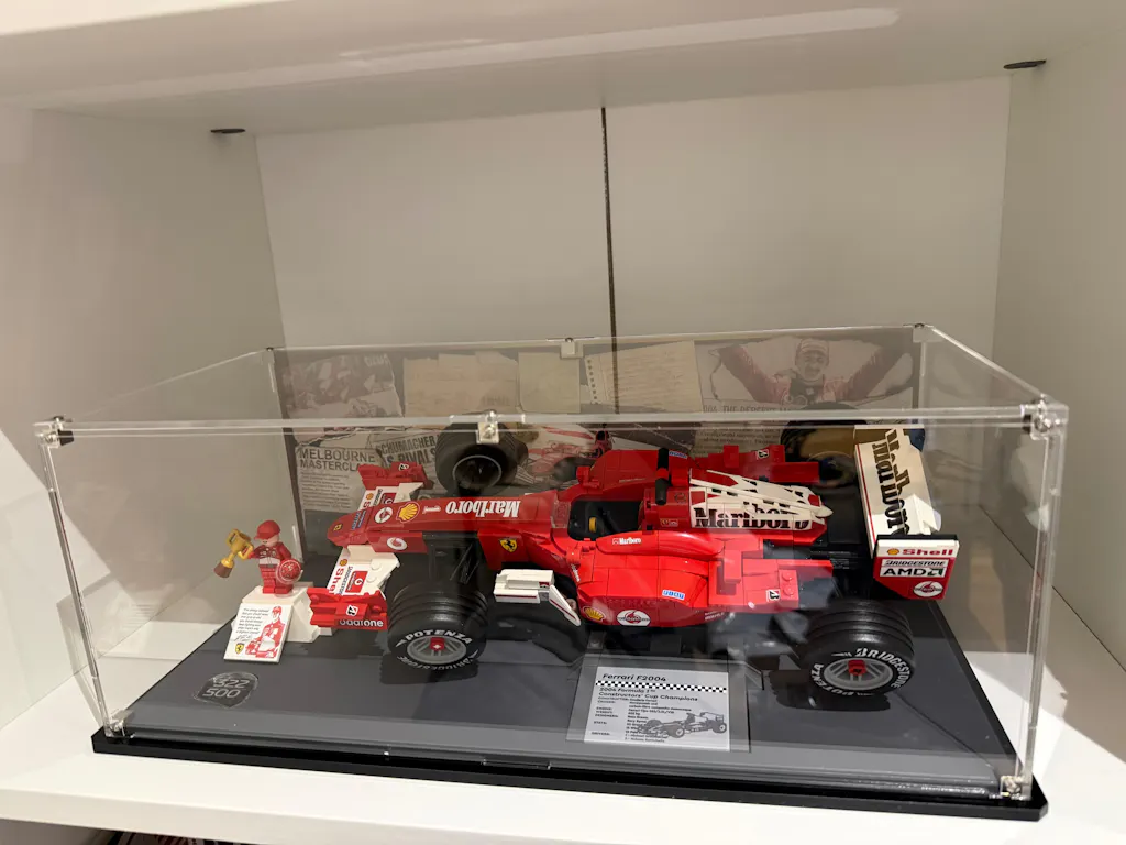Limited Edition Display Case for LEGO® Icons: Ferrari F2004 & Michael Schumacher (11375)
