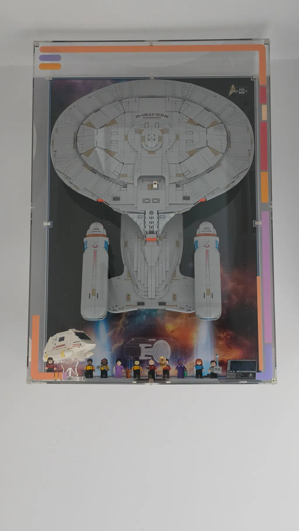 Limited Edition Wall Mounted Display Case for LEGO® Star Trek: U.S.S. Enterprise NCC-1701-D™ (10356)