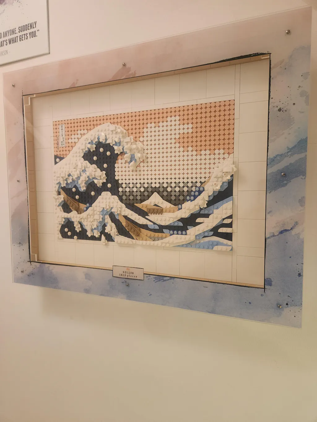 Wall Mounted Display Case for LEGO® Art: Hokusai - The Great Wave (31208)