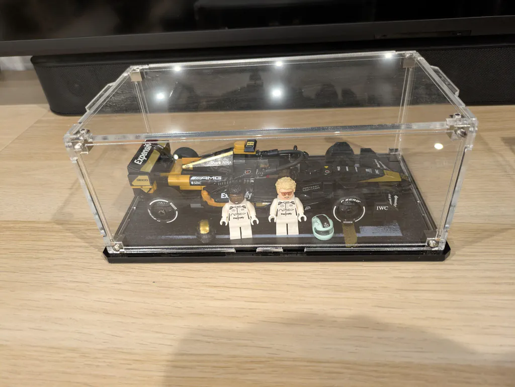 Wall Mountable Display Case for LEGO® Speed Champions: Formula 1 Range