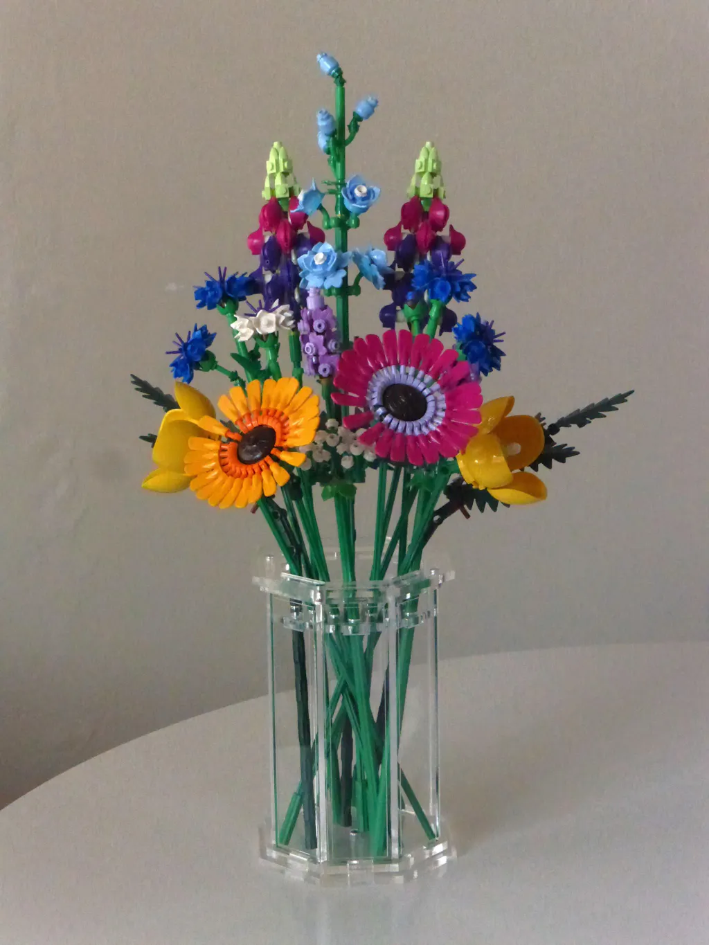 Large Display Vase for LEGO® Flowers - Clear