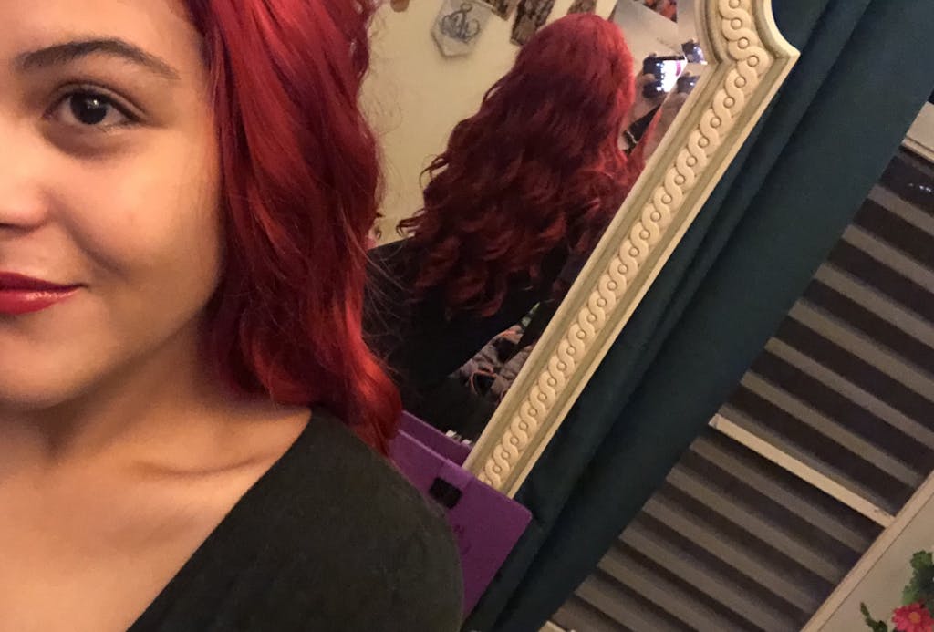 Red Lace Front Wig 