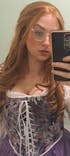 Chestnut Brown Wavy Lace Front Synthetic Wig LF109