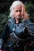 The Witcher Geralt of Rivia Silver Grey Curly Lace Front Synthetic Men's Wig LFX5127