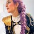 KPop Demon Hunters Rumi Pastel Purple Braided Lace Front Synthetic Wig LF2515